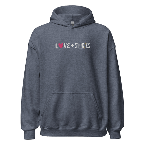Unisex Hoodie - Love & Stories (Embroidered)